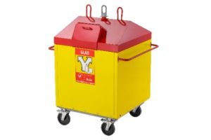 1000 l stalen glascontainer